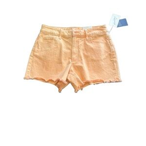 Universal Thread Orange Jean Shorts High-Waisted Distressed - NWT